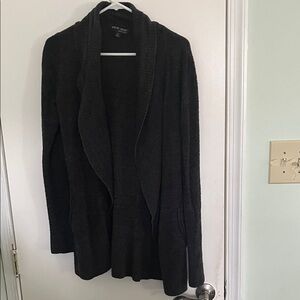 Barefoot Dreams Charcoal Open Cardigan